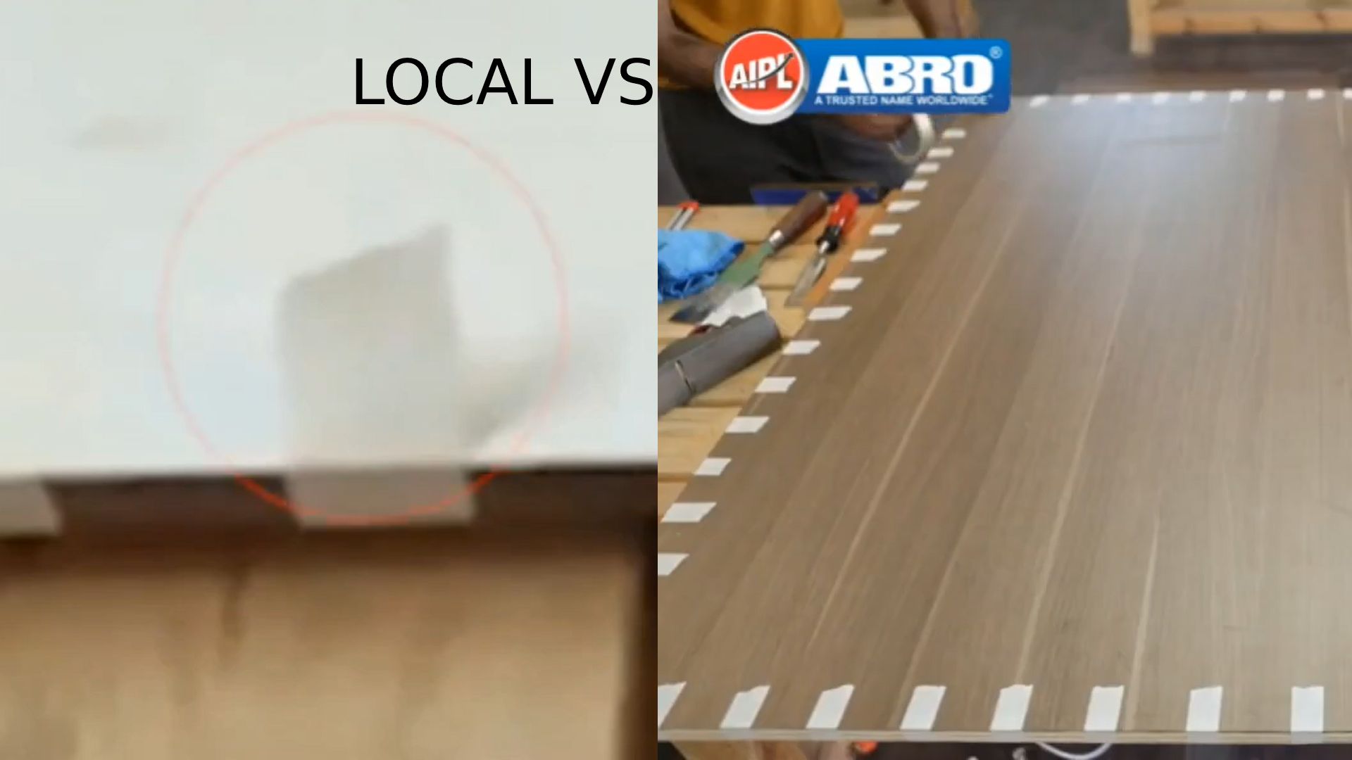 Abro masking tape vs local
